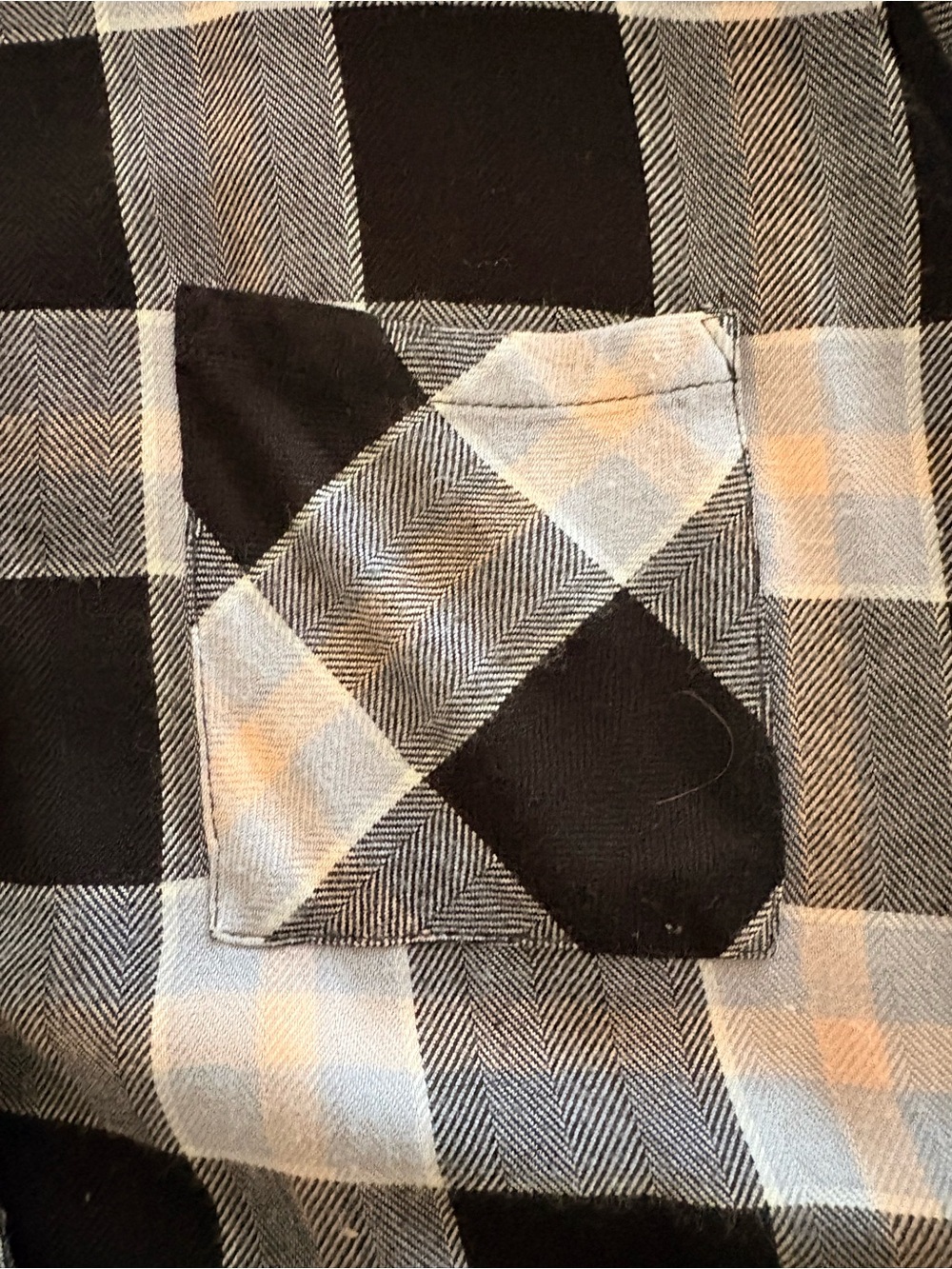 Rails Hunter Plaid Button Down Shirt Onyx Periwinkle Blush Large - Picture 5 of 11